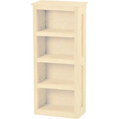 Solid Wood Loft Bookcase - Cottage Collection - Unfinished