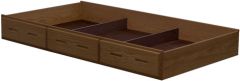 Solid Wood Trundle Storage Bed - Cottage Collection - Twin - Light Brown