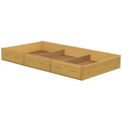 Solid wood storage trundle bed, Cottage collection. Crate Design Furniture.  Model 4118. by Bunk Beds Canada of Vancouver.