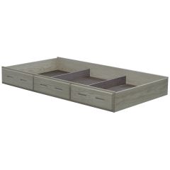 Solid Wood Trundle Storage Bed - Cottage Collection - Twin XL - Light Grey