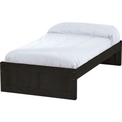 Solid Wood Platform Bed - Panel Design - 1616 - Twin - Dark Espresso