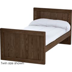 Solid Wood Platform Bed - Panel Design - 3729