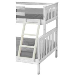 Solid Wood Ladder - Cottage Collection - 4711 - Angled - for 65" H - White Stain