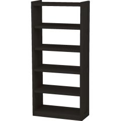 Solid Wood Bookcase - Cottage Collection - w Open Back - Dark Espresso