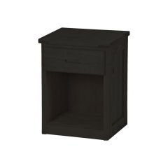 Solid Wood Nightstand w Open Shelf - Cottage Collection - 30" H