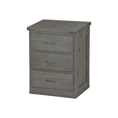 Solid Wood Nightstand - Cottage Collection - 3 Drawers - 30" H