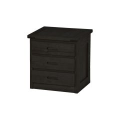 Solid Wood Nightstand - Cottage Collection - 3 Drawers - 24" H