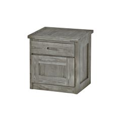 Solid Wood Nightstand - Cottage Collection - w Drawer n Door - 24" H
