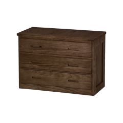 Solid Wood Dresser - Cottage Collection - 3 Drawers - Light Brown