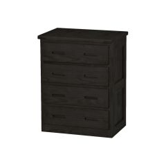 Solid Wood Chest - Cottage Collection - 4 Drawers - Dark Espresso