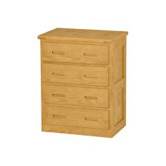 Solid Wood Chest - Cottage Collection - 4 Drawers - Natural