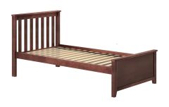 Solid Wood Twin Platform Bed. Dublin Platform Bed. by Bunk Beds Canada of Vancouver.