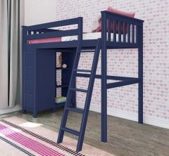 Solid Wood Storage Loft Bed - All in One Design - Twin. Edinburgh Loft Bed. by Bunk Beds Canada of Vancouver.