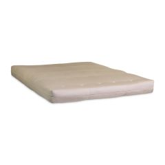 Futon Mattress with All Organic Cotton w Wool Cover, Full size, 6 Layers