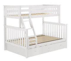Solid Wood Bunk Bed - All In One Design - Twin over Full.  Kent Bunk Bed. by Bunk Beds Canada of Vancouver