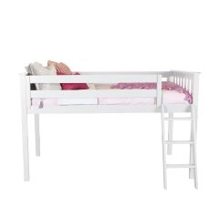 Solid Wood Low Loft Bed - All in One Design - Twin.  York loft bed. by Bunk Beds Canada of Vancouver.