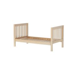 Solid Hardwood Platform Bed - Modular Design - Slatted - 4040 - Twin - Natural