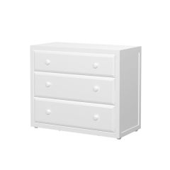 Hardwood Dresser - Modular Design - 3 Drawers - 3832 - White