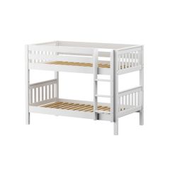 Solid Hardwood Bunk Bed w Vertical Ladder, 61 H. Modular Design. Holds 400 lb of weight per deck. By Bunk Beds Canada. Since 2003.