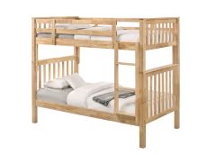 Solid Wood Bunk Bed with Vertical Ladder Twin over Twin.  Nootka Bunk Bed. by Bunk Beds Canada of Vancouver