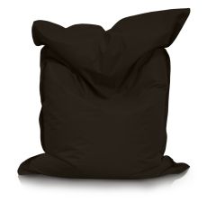Large Bean Bag Chair in Brown Color in a modern rectangular shape, Fatboy style, by Bunk Beds Canada.