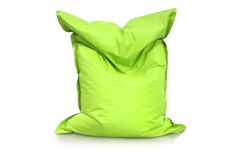 Medium Bean Bag Chair in Green Color in a modern rectangular shape, Fatboy style, by Bunk Beds Canada