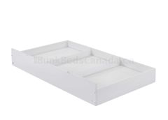 Vanisla Storage Trundle Bed in White Finish