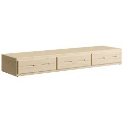 Solid wood underbed drawer box, Three. Cottage Collection. Product 4019. by Bunk Beds Canada, selling solid wood beds since 2003.