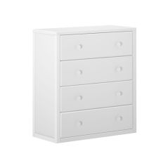 Hardwood Dresser - Modular Design - 4 Drawers - 4046 - White