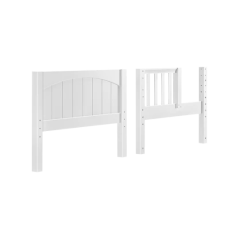 Panel Bed End & Bed End w/Opening - Modular Collection - 30.75" H - Twin - White