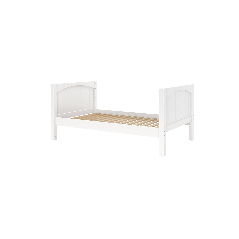 Solid Hardwood Platform Bed - Modular Design - Panel - 3636 - Twin - White
