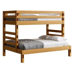 Solid Wood Bunk Bed - Ladder Design - Twin over Full Cutaway. Crate Design Furniture by Bunk Beds Canada