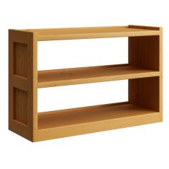 Solid Wood Bookcase n TV stand w Open Shelf - Cottage Collection - Natural