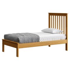 Solid Wood Platform Bed - Mission Design - 4417 - Twin - Natural