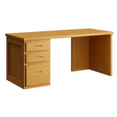 Solid wood Study Desk, Cottage collection. Crate Design Furniture.  Model 6252. by Bunk Beds Canada of Vancouver.