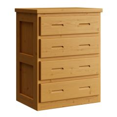 Solid Wood Chest - Cottage Collection - 4 Drawers - Natural