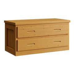 Solid Wood Dresser - Cottage Collection - 2 Drawers - Natural