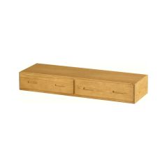 Solid Wood Under Bed Storage - Cottage Collection - 2 Drawers 57" - Natural