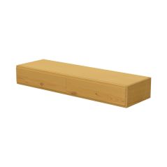 Solid Wood Under Bed Storage - WildRoots Collection - 2 Drawers 57" W - Natural