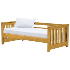 Solid Wood Daybed - Shaker Design - Twin - Natural