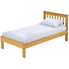 Solid Wood Platform Bed - Mission Design - 3617 - Twin - Natural