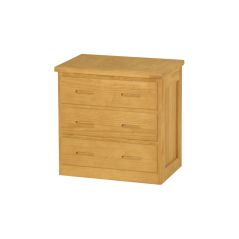 Solid Wood Chest - Cottage Collection - 3 Drawers - Natural