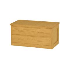 Solid Wood Dresser - Cottage Collection - 2 Drawers - Natural