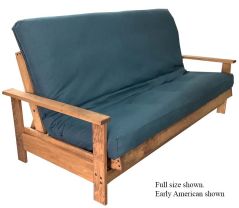 Solid Wood Futon Frame - Quebec Design - Pine - w Arms 