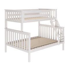 Solid Wood Twin over Full Bunk Bed - Single over Double - White wash colour. Jackpot Kent Bunk Bed. by Bunk Beds Canada