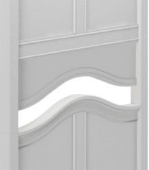 Vanity Panel - Modular Collection - Curved - Twin - White