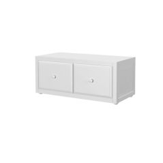 Hardwood Dresser - Cube Unit - Modular Design - 2 Drawers - 3816 - White