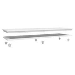 Crown and Base for Dresser - Modular Collection - 6204 - White