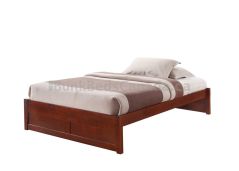Koko Platform Bed, Single size, Cherry finish, Easy assembly