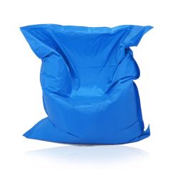 Image of a Large Bean Bag Chair in Blue Color in modern rectangular shape, fatboy style, by Bunk Beds Canada.
